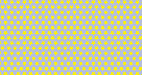 abstract seamless pattern yellow stars on gray fabric