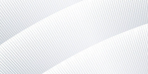 Elegant white gray modern bright wave halftone dotted art background. Business design. © Zafran