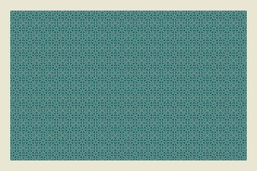 Fototapeta premium This vector pattern features gradient green tiles, creating a soothing and natural look, perfect for enhancing walls or floors with organic charm.