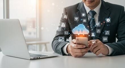 Cloud Connectivity and Social Media Access via Smartphone