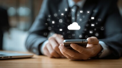 Cloud Connectivity and Social Media Access via Smartphone