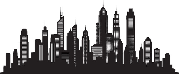 Fototapeta premium vector illustration of City skylines