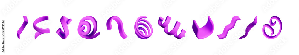 Poster purple fluid shapes flowing. colorful abstract forms in motion. liquid modern design element. bright