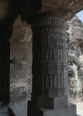 Ajanta is a Buddhist temple and monastery cave complex in India, in the state of Maharashtra. Maharashtra. India.