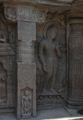 Ajanta is a Buddhist temple and monastery cave complex in India, in the state of Maharashtra. Maharashtra. India.