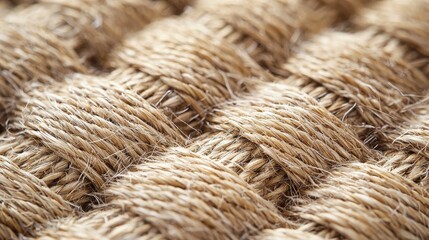 Tan sisal background close-up detailed view natural fiber rope texture woven surface organic material sustainable backdrop design