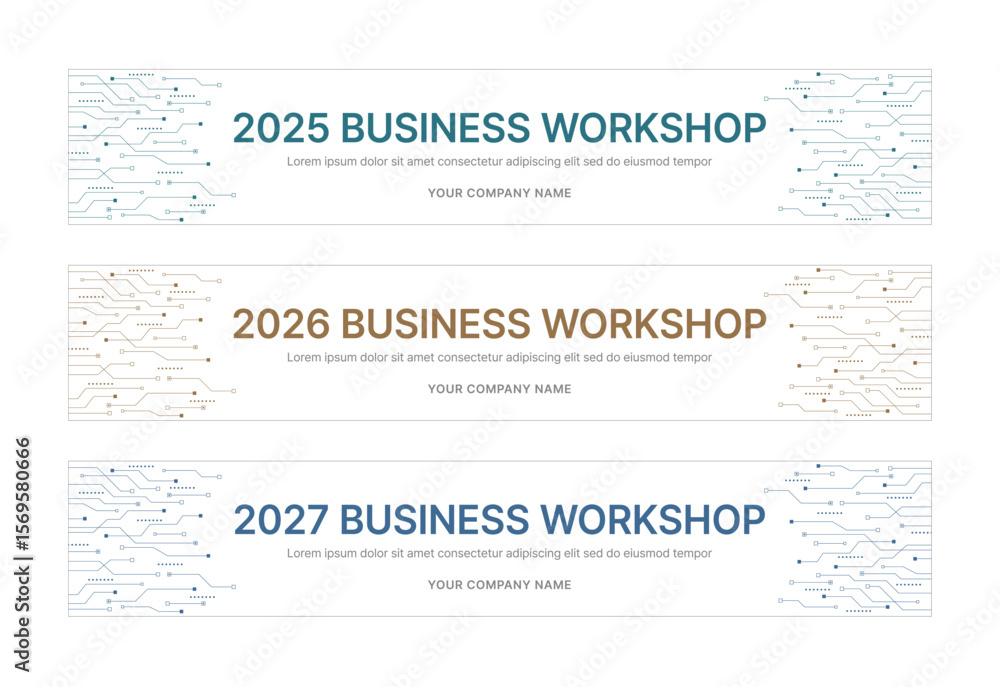 Poster modern business workshop roll-up banners with arrow graphics symbolizing growth and progress. perfec