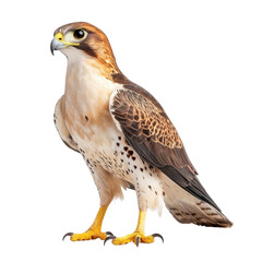 Fototapeta premium Detailed Close-up of a Majestic Bird of Prey with Striking Features and Rich Feather Patterns in a Natural Setting transparent background