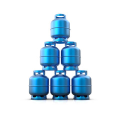 Gas Cylinder 3D Render Premium 