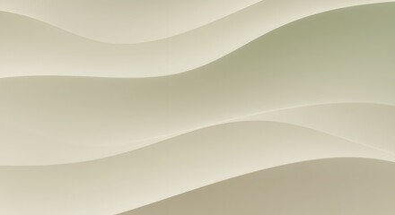 Abstract Beige and Green Wave Pattern Elegant, Smooth, and Serene Background Texture