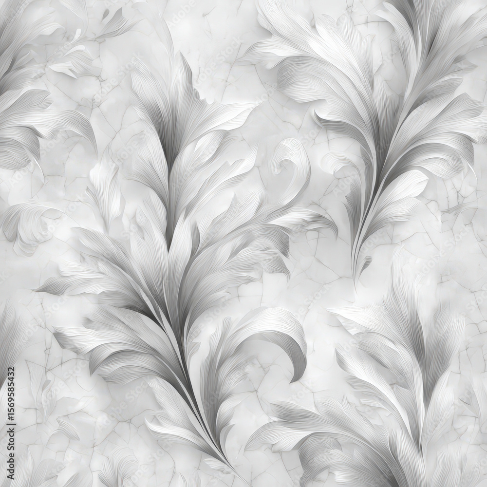 Poster elegant abstract thai swirls pattern with elegant flowing lines and soft tones for seamless backgrou