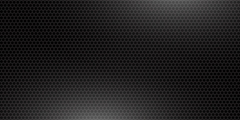 Black metal texture steel background. Perforated sheet metal. vector