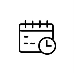 Flat Style Home Office and Online Work Symbols