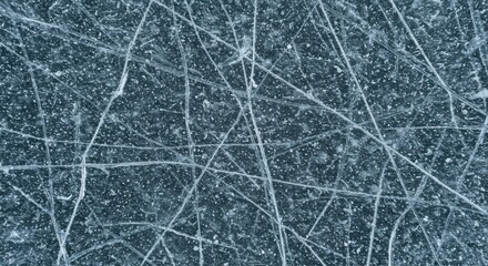 Obraz premium Ice rink texture with skate marks