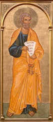 Fototapete Rund FLORENCE, ITALY - MARCH 17, 2025: The icon of St. Peter the apostle in the church Badia Fiorentina by unknown artist of 19. cent. © Renáta Sedmáková