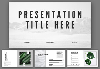 Pitch Deck Presentation Layout