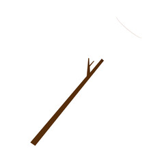 Marshmallow isolated on PNG. Marshmallow stick vector.