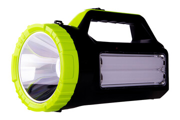 handheld led flashlight isolated on transparent. png image