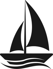 sailing ship on white background