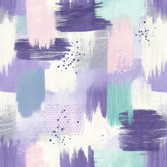 Gentle Pastel Ink Lines and Dots Seamless Pattern for Modern Backgrounds and Textiles