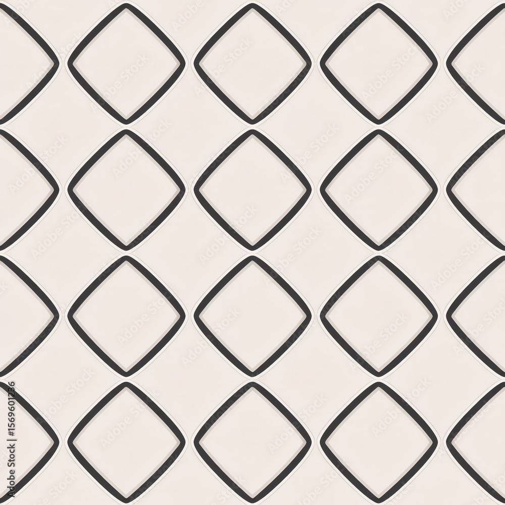 Poster seamless geometric pattern featuring elegant kanok elements in minimalist style for modern design pr