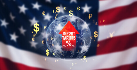 United States tariffs government import taxation,to increase the American economy.Industrial...