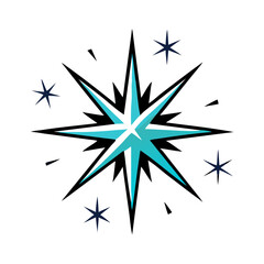 Fototapeta premium Starburst with Sharp Points 