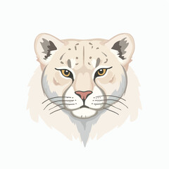 Hand Drawn Jaguar Logo Template in Pastel Colors – Minimalist Flat Design

