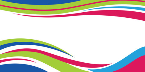 abstract colorful wavy background vector