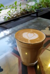 cup of cappuccino in the morning