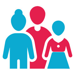 family icon on vector