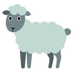 vector illustration of sheep