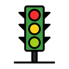 traffic light on green