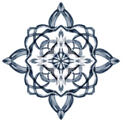 Design for ceramic tiles, majolica, watercolor ornament. hand drawing plate decoration
