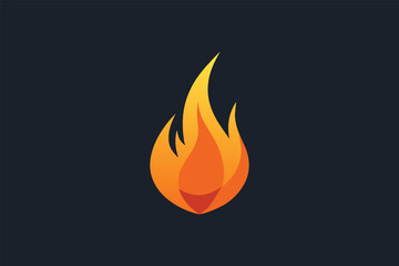 vector illustration of a burning fire