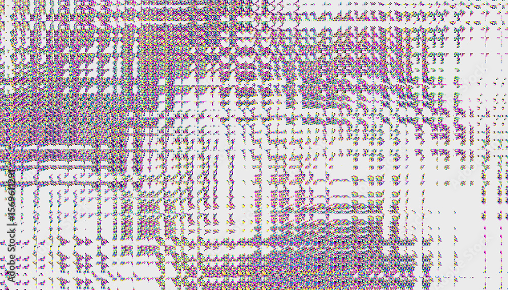 Poster glitch noise static television vfx. visual video effects stripes background, crt tv screen no signal