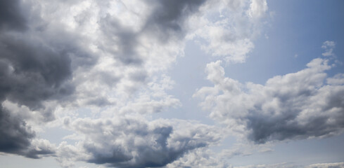 Panorama of sky with clouds