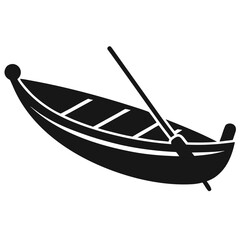 boat on white background