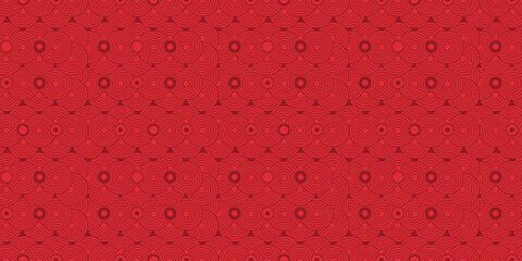 Red Oriental Chinese New Year Traditional Seamless Pattern. Luxury Happy Chinese New Year pattern. Festive cicle design, japanese pattern for banner, sale ads, poster, pachaging wrapping paper, cards.
