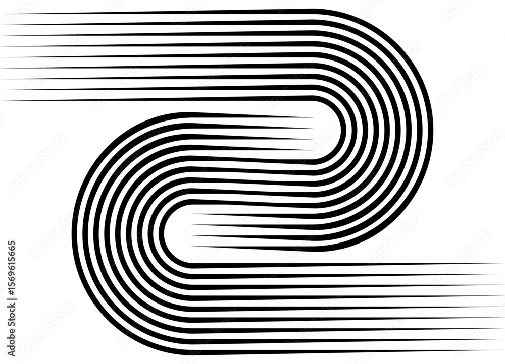 Aufkleber vector pattern of black parallel lines on a white background in retro style. design element for adve