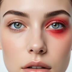 Obraz premium Disturbance of eye inflammation