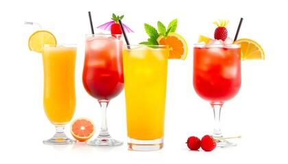 Bunte Cocktail-Klassiker: Sex on the Beach, Sea Breeze, Planter’s Punch & Painkiller