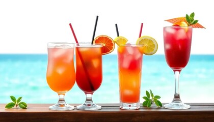 Bunte Cocktail-Klassiker: Sex on the Beach, Sea Breeze, Planter’s Punch & Painkiller