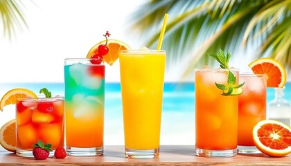 Bunte Cocktail-Klassiker: Sex on the Beach, Sea Breeze, Planter’s Punch & Painkiller