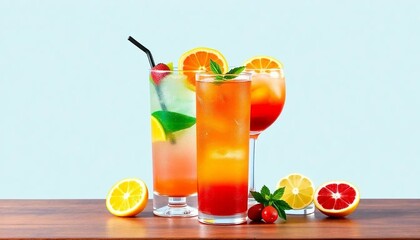 Bunte Cocktail-Klassiker: Sex on the Beach, Sea Breeze, Planter’s Punch & Painkiller