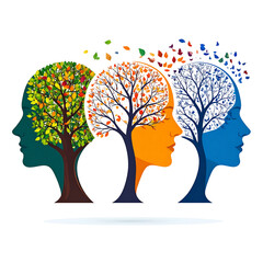 Alzheimer&rsquo;s Progression Represented by Three Tree-Head Forms Showing Memory Loss