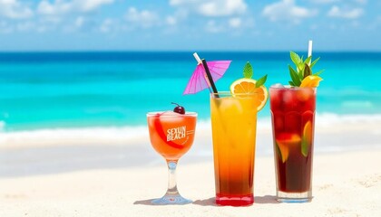 Bunte Cocktail-Klassiker: Sex on the Beach, Sea Breeze, Planter’s Punch & Painkiller