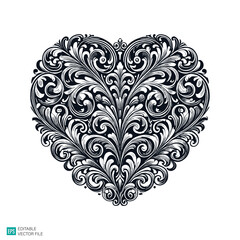 flower ornament illustration vector black and white background templates