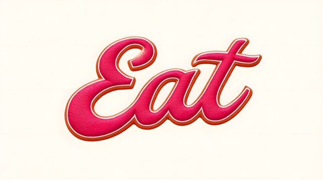 Eat:Inviting typography for a dining experience