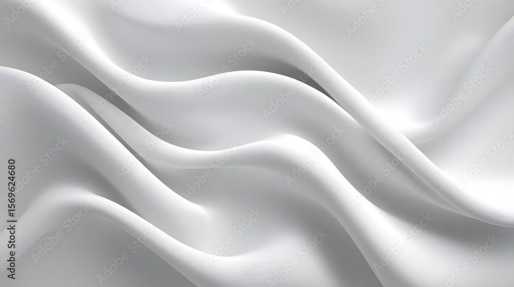 Poster elegant abstract fabric design with smooth flowing waves.